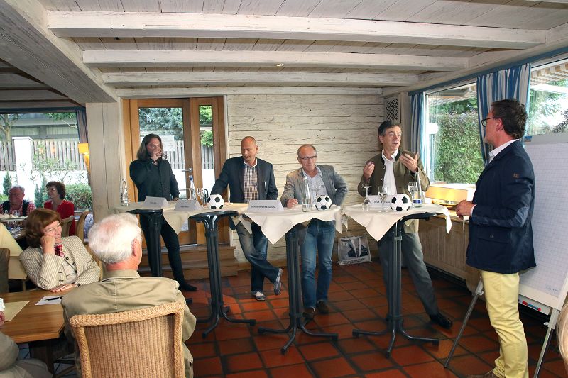 7. Veranstaltung des Klubs der 100 von BergSpektiven mit Holger Beeck, Dr. med. Herbert Eisenlohr, Prof. Dr. Hans Hauner, Achim Sam