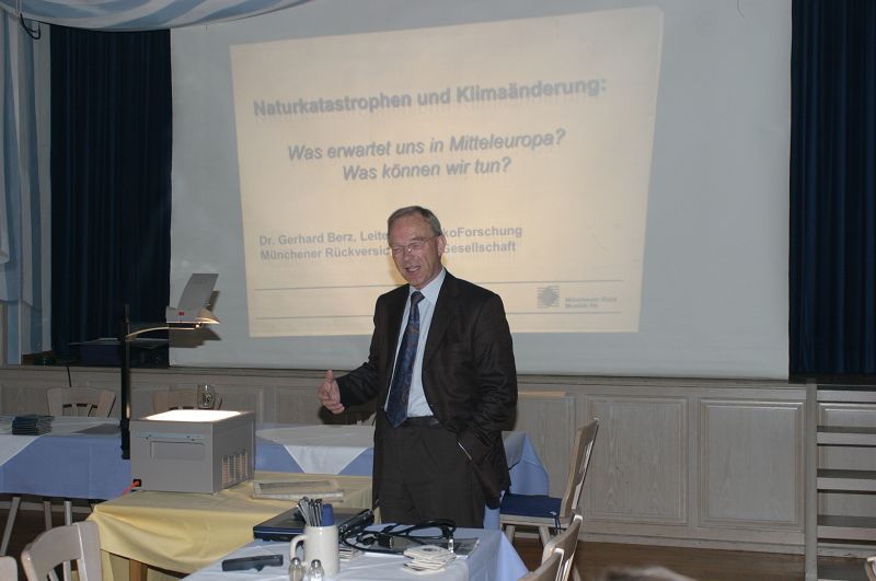 12. Veranstaltung von BergSpektiven mit Dr. Gerhard Berz und Wolfgang Reiser